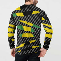 Jamaica Beast Button Sweatshirt Ripped Flag Graphic - Wonder Print Shop