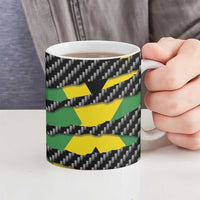 Jamaica Beast Ceramic Mug Ripped Flag Graphic - Wonder Print Shop