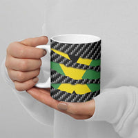 Jamaica Beast Ceramic Mug Ripped Flag Graphic - Wonder Print Shop