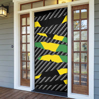 Jamaica Beast Door Cover Ripped Flag Graphic - Wonder Print Shop