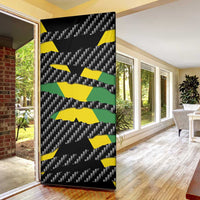 Jamaica Beast Door Cover Ripped Flag Graphic - Wonder Print Shop