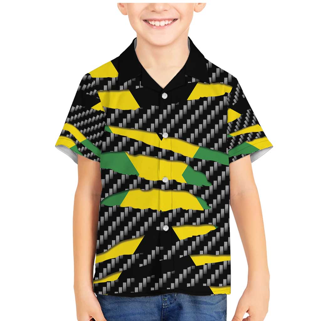 Jamaica Beast Family Matching Mermaid Dress and Hawaiian Shirt Ripped Flag Graphic - Wonder Print Shop