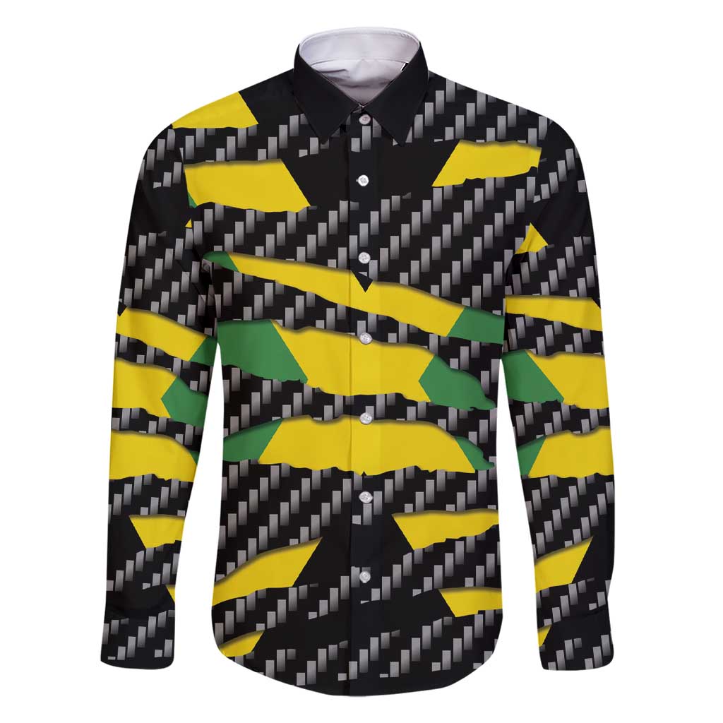 Jamaica Beast Family Matching Short Sleeve Bodycon Dress and Hawaiian Shirt Ripped Flag Graphic - Wonder Print Shop