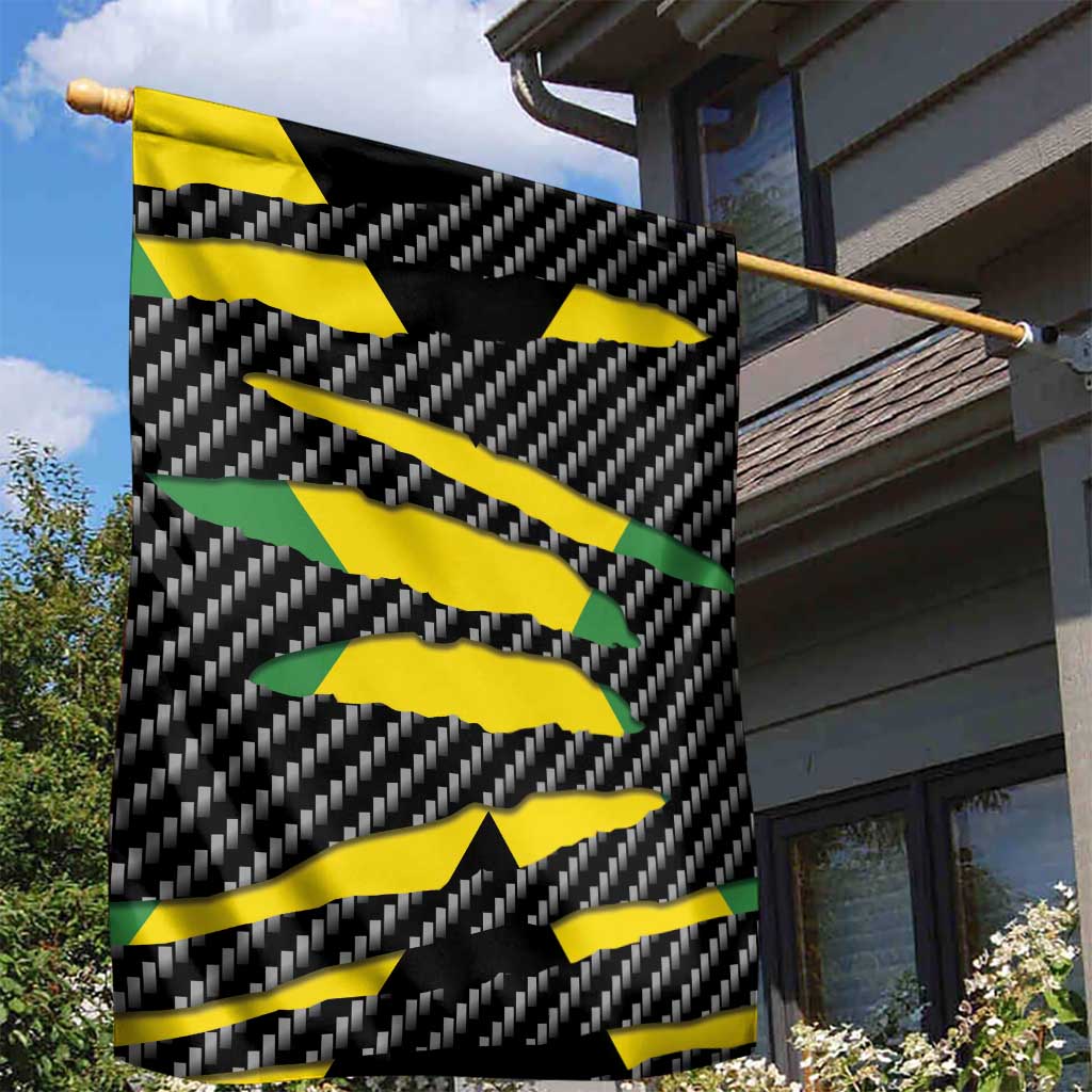 Jamaica Beast Garden Flag Ripped Flag Graphic - Wonder Print Shop