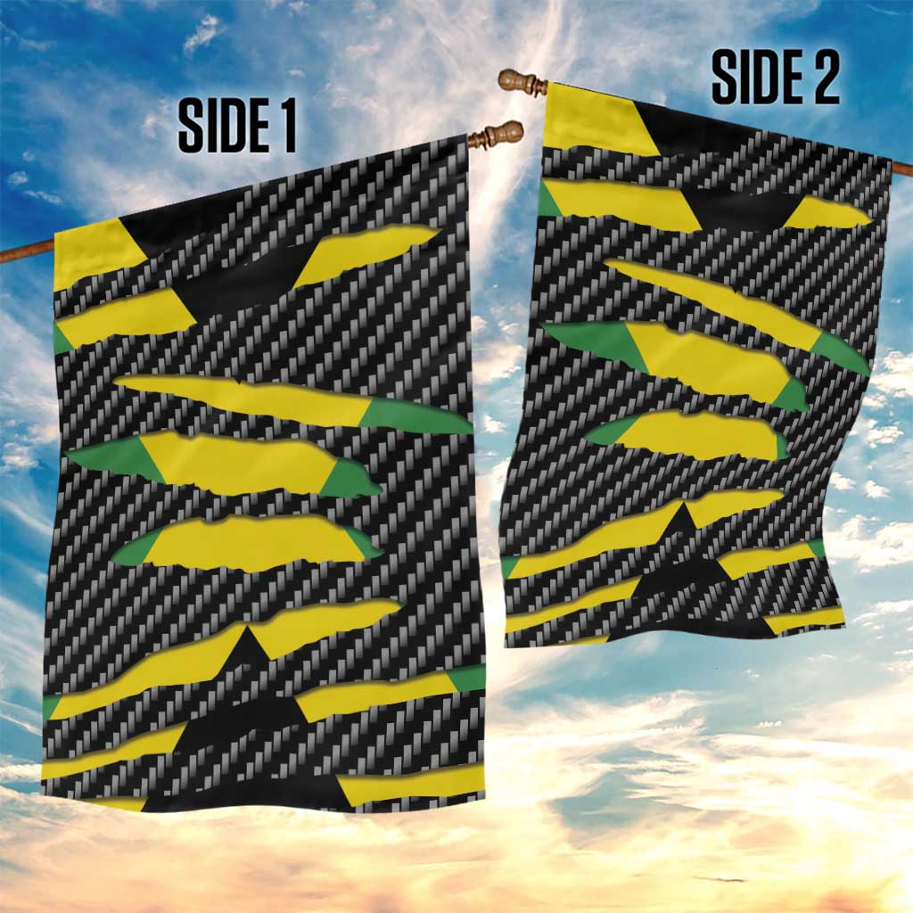 Jamaica Beast Garden Flag Ripped Flag Graphic - Wonder Print Shop
