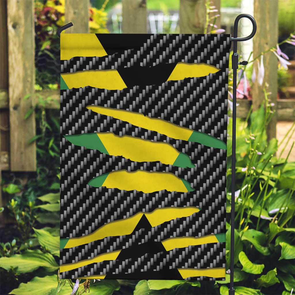 Jamaica Beast Garden Flag Ripped Flag Graphic - Wonder Print Shop