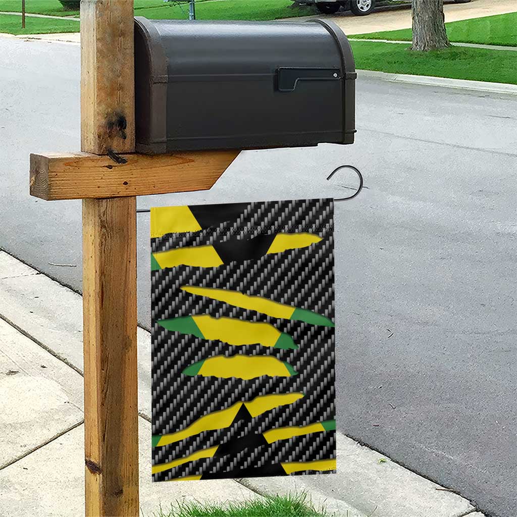 Jamaica Beast Garden Flag Ripped Flag Graphic - Wonder Print Shop