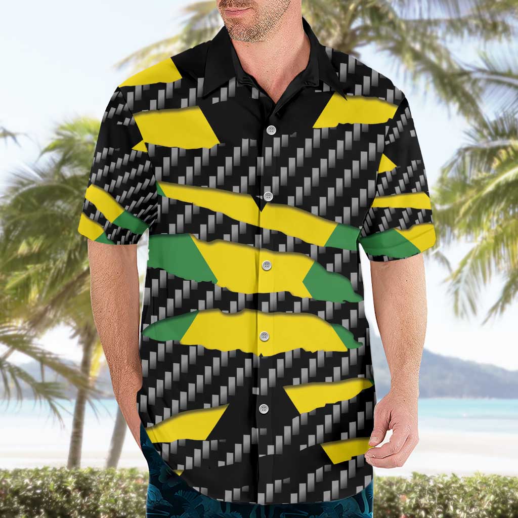 Jamaica Beast Hawaiian Shirt Ripped Flag Graphic - Wonder Print Shop