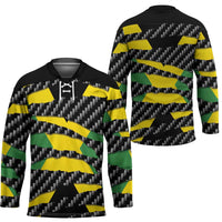 Jamaica Beast Hockey Jersey Ripped Flag Graphic - Wonder Print Shop