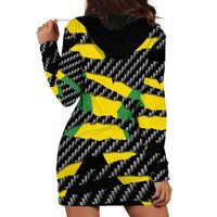 Jamaica Beast Hoodie Dress Ripped Flag Graphic - Wonder Print Shop