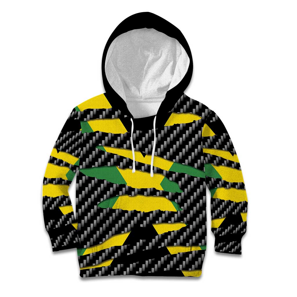 Jamaica Beast Kid Hoodie Ripped Flag Graphic - Wonder Print Shop
