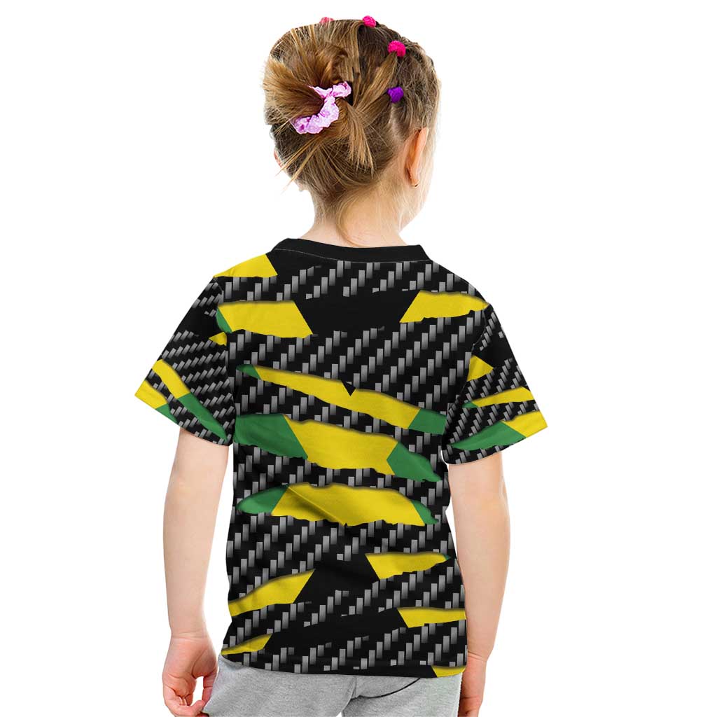 Jamaica Beast Kid T Shirt Ripped Flag Graphic - Wonder Print Shop