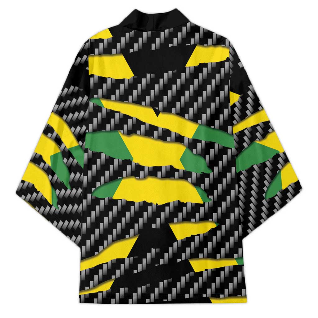 Jamaica Beast Kimono Ripped Flag Graphic - Wonder Print Shop