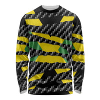 Jamaica Beast Long Sleeve Shirt Ripped Flag Graphic - Wonder Print Shop