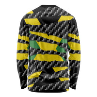 Jamaica Beast Long Sleeve Shirt Ripped Flag Graphic - Wonder Print Shop