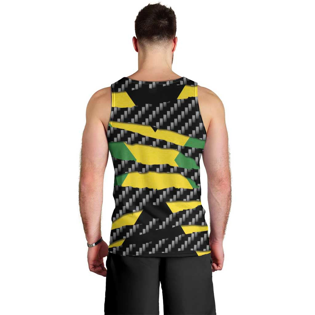 Jamaica Beast Men Tank Top Ripped Flag Graphic - Wonder Print Shop