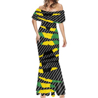 Jamaica Beast Mermaid Dress Ripped Flag Graphic - Wonder Print Shop