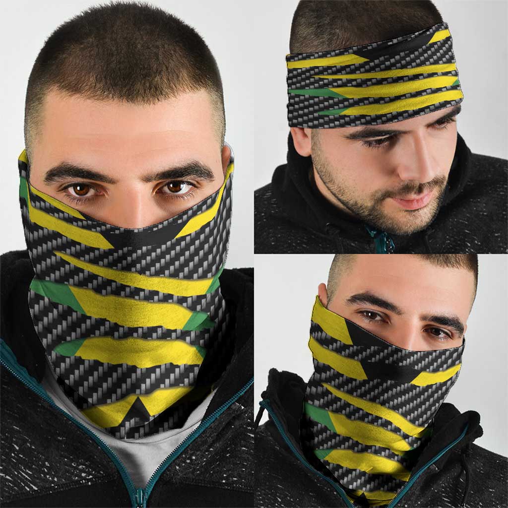 Jamaica Beast Neck Gaiter Ripped Flag Graphic - Wonder Print Shop