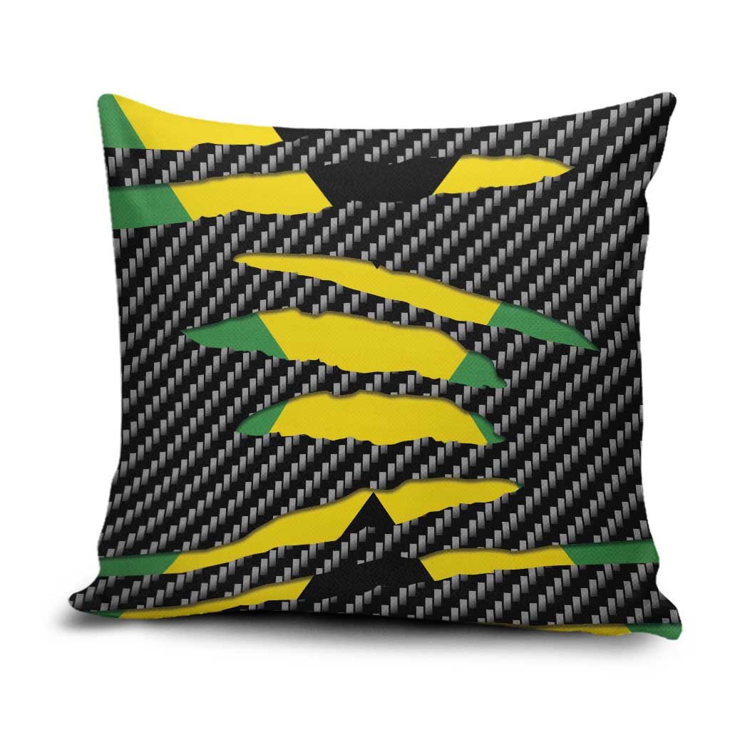 Jamaica Beast Pillow Cover Ripped Flag Graphic - Wonder Print Shop