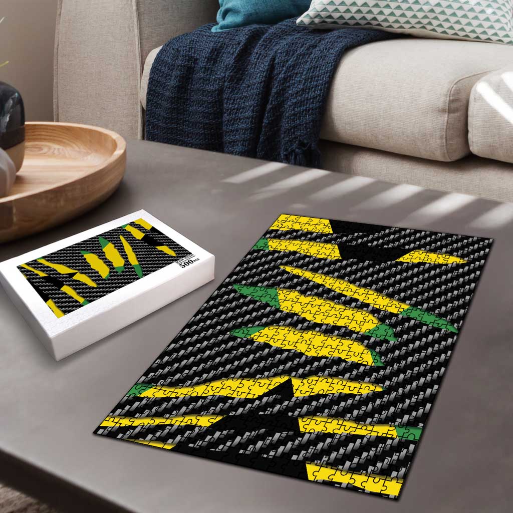 Jamaica Beast Puzzle Ripped Flag Graphic - Wonder Print Shop