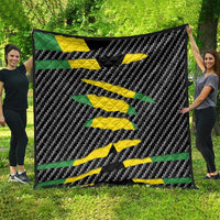 Jamaica Beast Quilt Ripped Flag Graphic - Wonder Print Shop