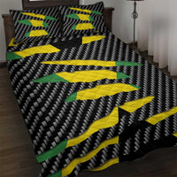 Jamaica Beast Quilt Bed Set Ripped Flag Graphic - Wonder Print Shop