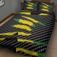 Jamaica Beast Quilt Bed Set Ripped Flag Graphic - Wonder Print Shop