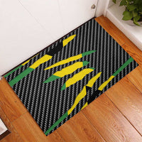 Jamaica Beast Rubber Doormat Ripped Flag Graphic - Wonder Print Shop