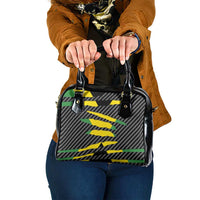 Jamaica Beast Shoulder Handbag Ripped Flag Graphic - Wonder Print Shop