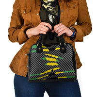 Jamaica Beast Shoulder Handbag Ripped Flag Graphic - Wonder Print Shop