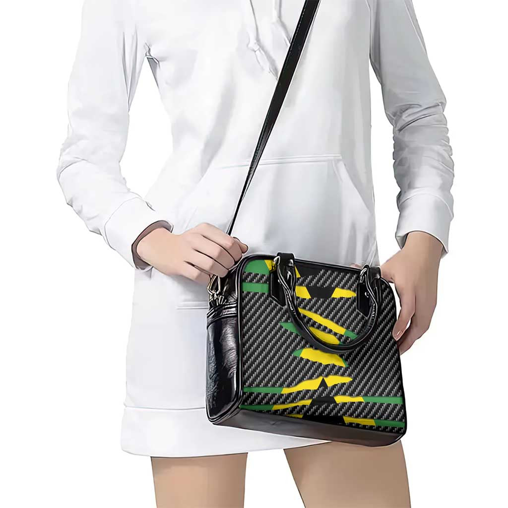 Jamaica Beast Shoulder Handbag Ripped Flag Graphic - Wonder Print Shop