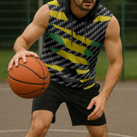 Jamaica Beast Sleeveless Hoodie Ripped Flag Graphic - Wonder Print Shop