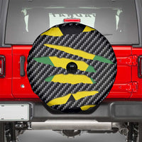 Jamaica Beast Spare Tire Cover Ripped Flag Graphic - Wonder Print Shop
