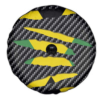 Jamaica Beast Spare Tire Cover Ripped Flag Graphic - Wonder Print Shop