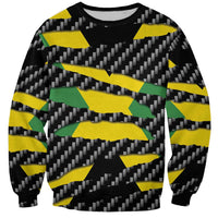 Jamaica Beast Sweatshirt Ripped Flag Graphic - Wonder Print Shop