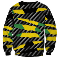 Jamaica Beast Sweatshirt Ripped Flag Graphic - Wonder Print Shop