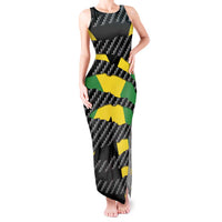 Jamaica Beast Tank Maxi Dress Ripped Flag Graphic - Wonder Print Shop