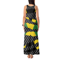 Jamaica Beast Tank Maxi Dress Ripped Flag Graphic - Wonder Print Shop