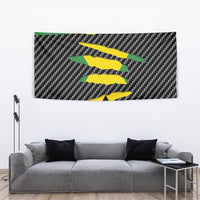 Jamaica Beast Tapestry Ripped Flag Graphic - Wonder Print Shop