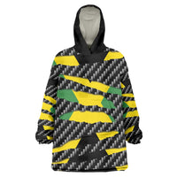 Jamaica Beast Wearable Blanket Hoodie Ripped Flag Graphic - Wonder Print Shop