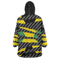 Jamaica Beast Wearable Blanket Hoodie Ripped Flag Graphic - Wonder Print Shop