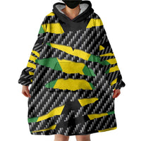 Jamaica Beast Wearable Blanket Hoodie Ripped Flag Graphic - Wonder Print Shop