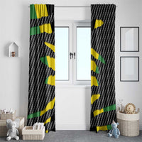 Jamaica Beast Window Curtain Ripped Flag Graphic - Wonder Print Shop