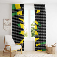 Jamaica Beast Window Curtain Ripped Flag Graphic - Wonder Print Shop
