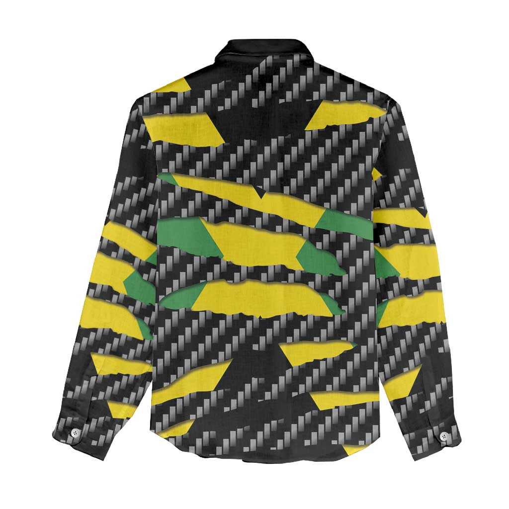 Jamaica Beast Women Casual Shirt Ripped Flag Graphic - Wonder Print Shop