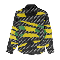 Jamaica Beast Women Casual Shirt Ripped Flag Graphic - Wonder Print Shop