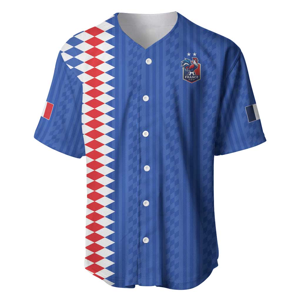 Custom World Football 2026 France Baseball Jersey Les Bleus Road To Champions - Wonder Print Shop