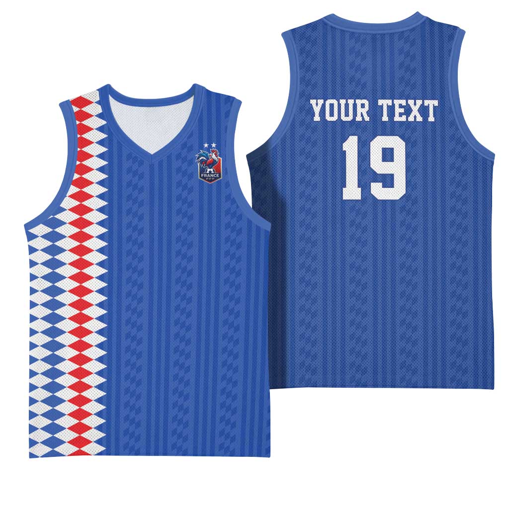 Custom World Football 2026 France Basketball Jersey Les Bleus Road To Champions - Wonder Print Shop