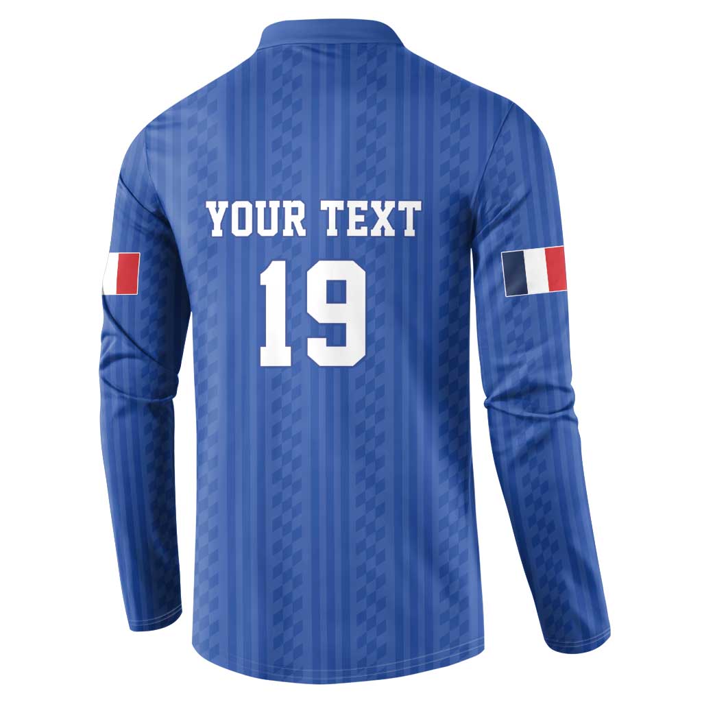 Custom World Football 2026 France Button Sweatshirt Les Bleus Road To Champions - Wonder Print Shop