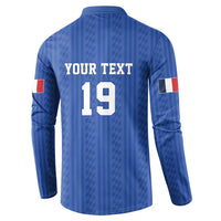 Custom World Football 2026 France Button Sweatshirt Les Bleus Road To Champions - Wonder Print Shop